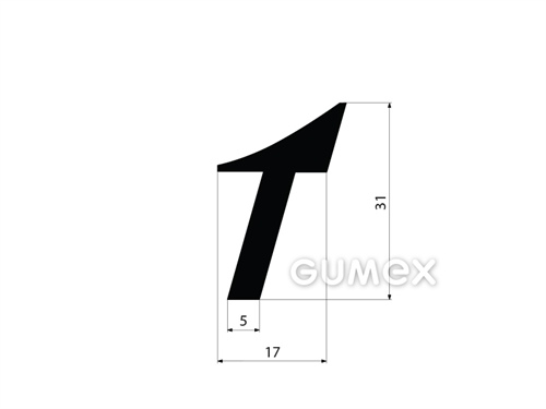 GUMMIPROFILE T-FORM - EPDM